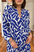 Western Abstract Geometric Printed Maxi Dress